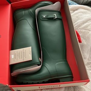 Hunter Green original tall boots NWT NIB